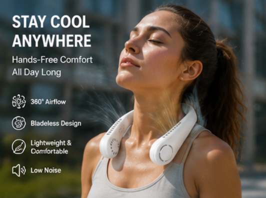 AeroCool™ Premium Bladeless Neck Fan