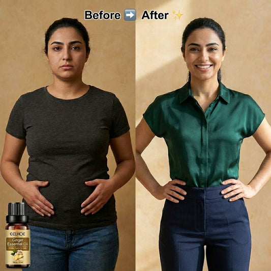 Ginger Slimming Oil – Natural Belly Fat Support & Body Massage Oil 🌿🔥