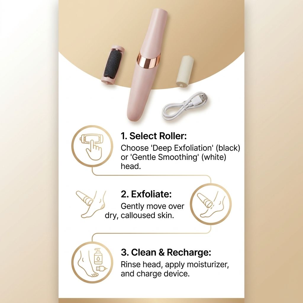 SilkStep Electric Foot Callus Remover